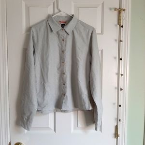 The North Face Button Up Shirt, Long Sleeved, Woman's, Size Large